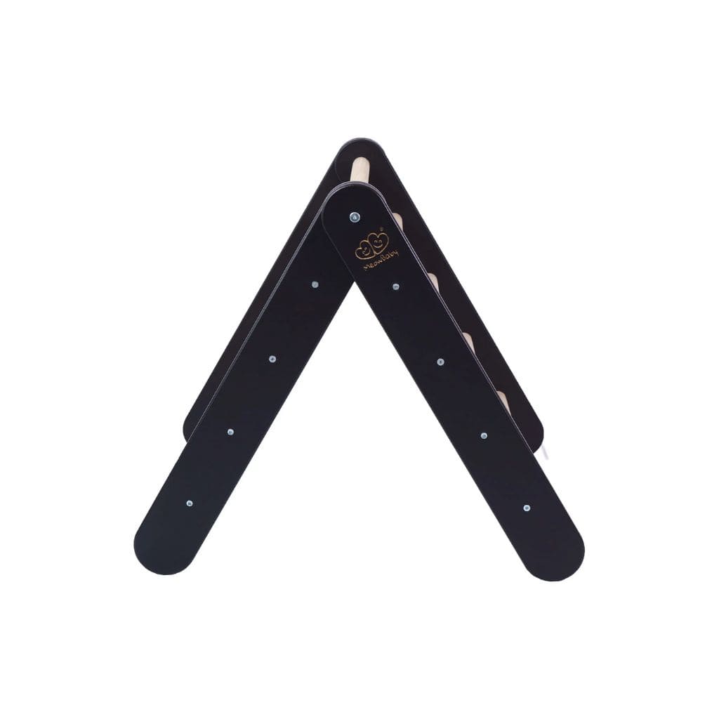 Triangle d’Escalade Pikler Bois Noir – Jeu Montessori Haut de Gamme