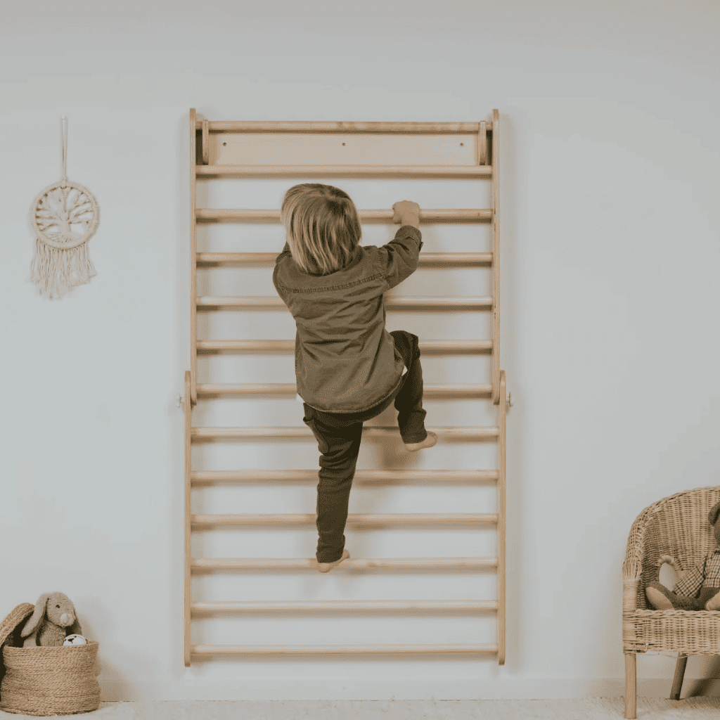Triangle de Pikler & Espalier Suédois "2 - in - 1" – Structure Évolutive (leg&go) - Rainbow – Montessori pour enfant – photo 6