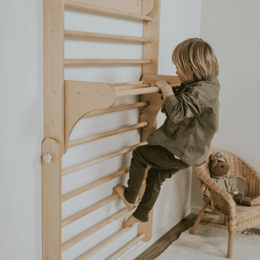 Triangle de Pikler & Espalier Suédois "2 - in - 1" – Structure Évolutive (leg&go) - Rainbow – Montessori pour enfant – photo 7