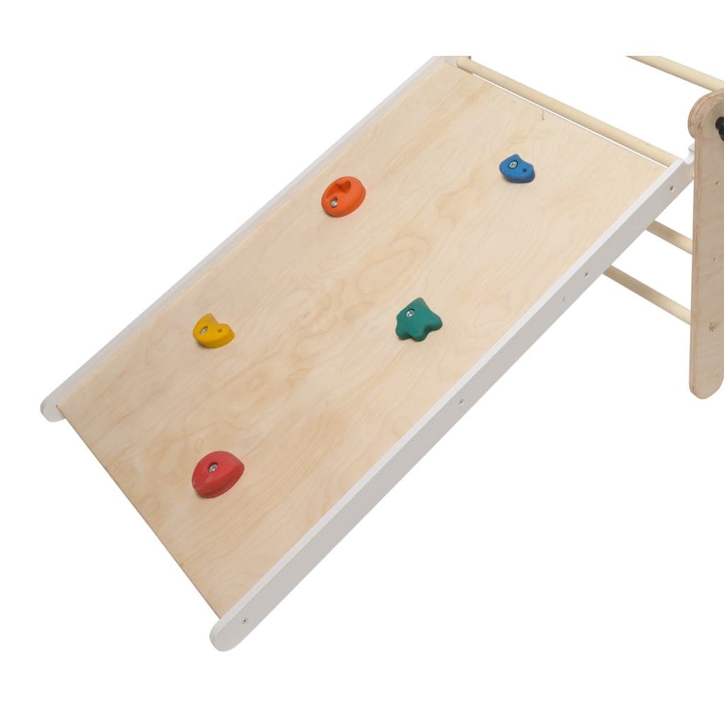 Rampe Réversible pour Triangle de Pikler – Côté Toboggan & Côté Escalade
