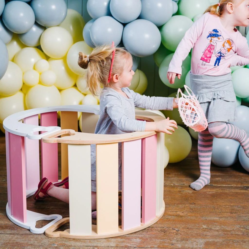 Arche de Motricité Montessori Arc - en - Ciel à Bascule en Not painted | toys Tinitto – Fabrication européenne