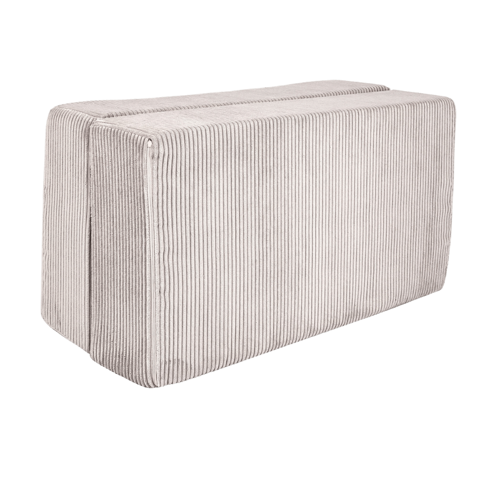 Canapé Cube en Velours Doux - Ecru en | Decoração Tinitto – Fabrication européenne