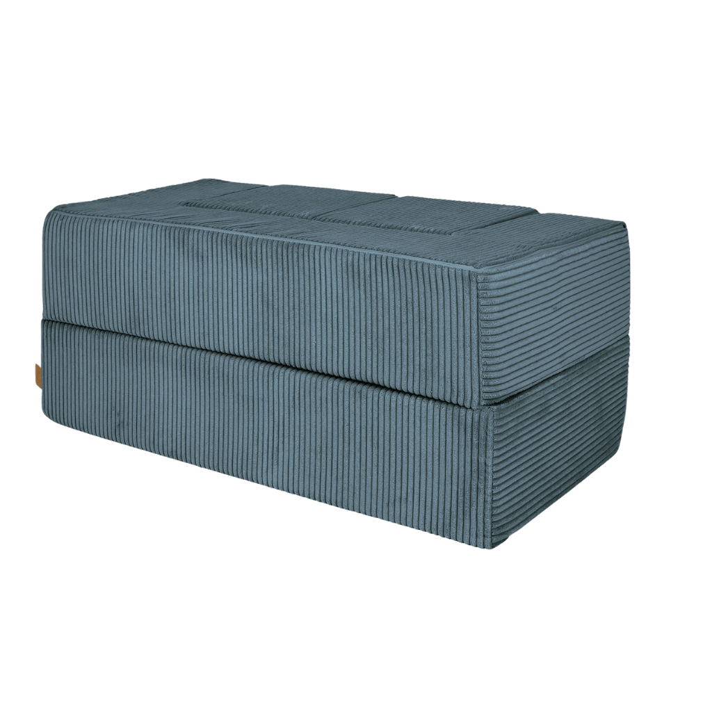 Canapé Cube en Velours Doux - Turquoise en | Decoração Tinitto – Fabrication européenne