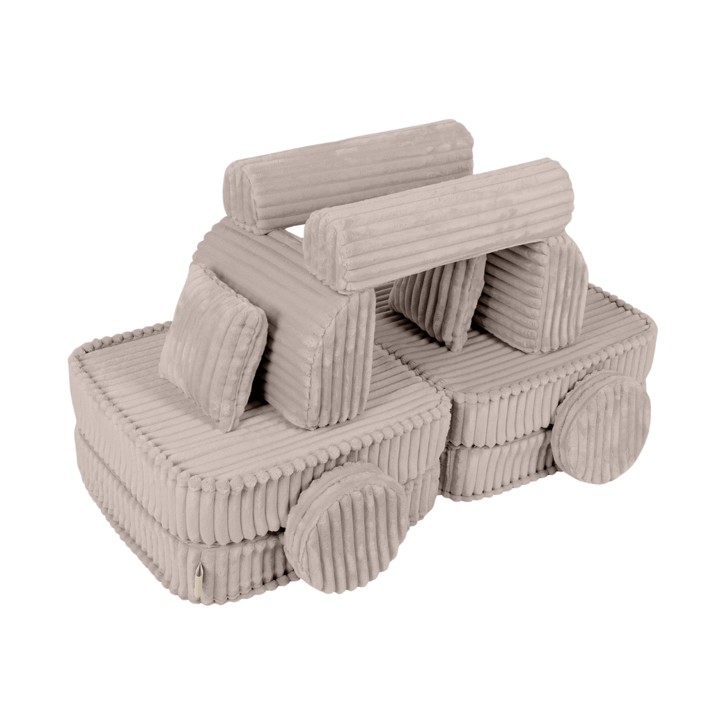 Canapé Medium Modular Sofa for Kids - Churros Beige en | Decoração Tinitto – Fabrication européenne