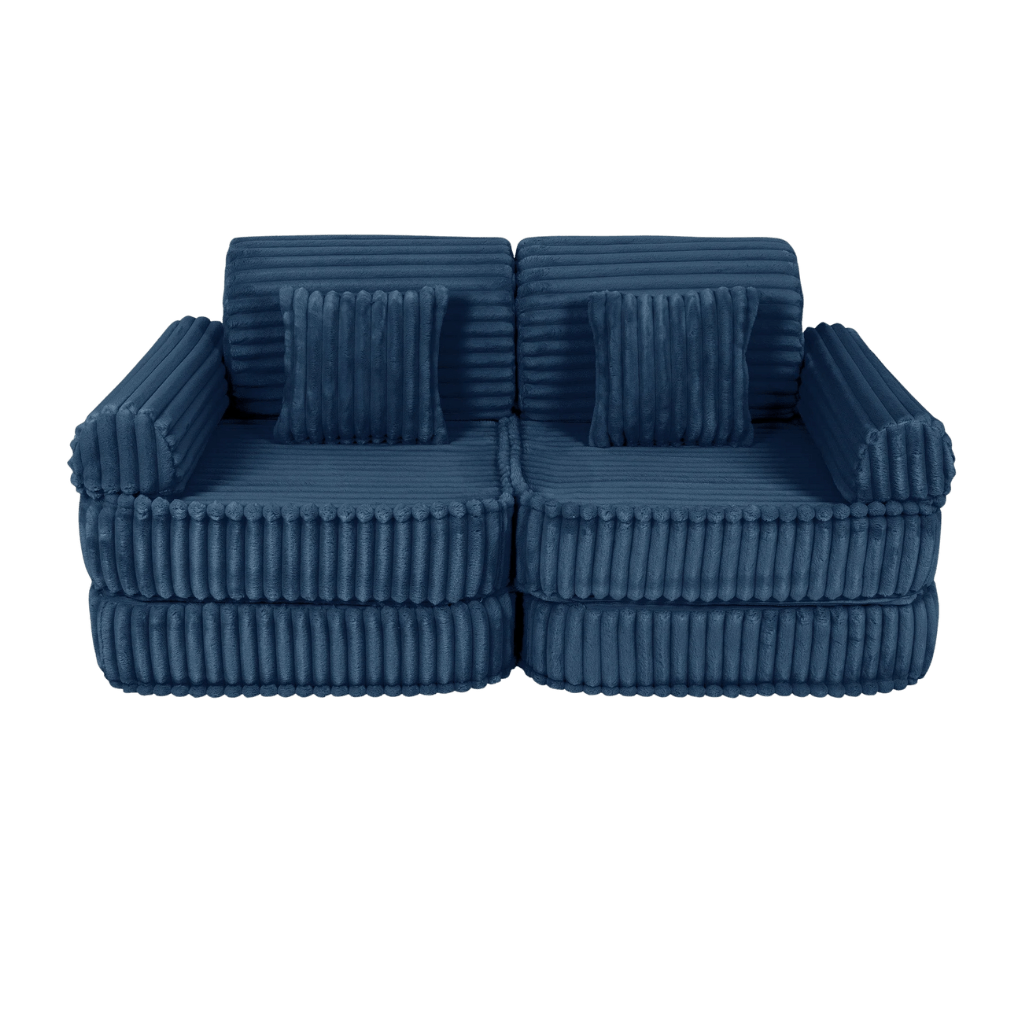 Canapé Medium Modular Sofa for Kids - Churros Blue en | Decoração Tinitto – Fabrication européenne