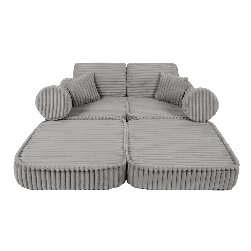 Canapé Medium Modular Sofa for Kids - Churros Moon Grey en | Decoração Tinitto – Fabrication européenne