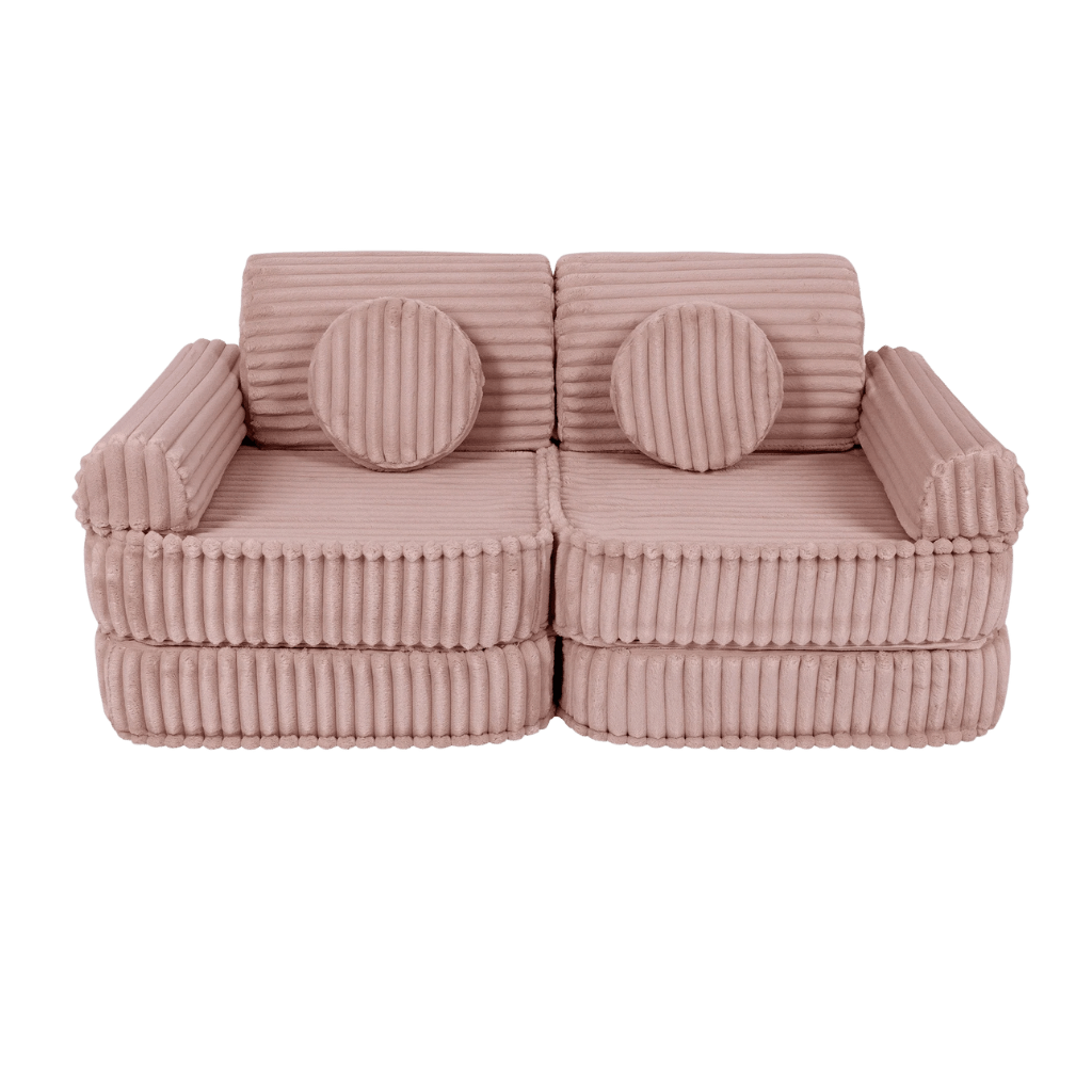 Canapé Medium Modular Sofa for Kids - Churros Pink en | Decoração Tinitto – Fabrication européenne