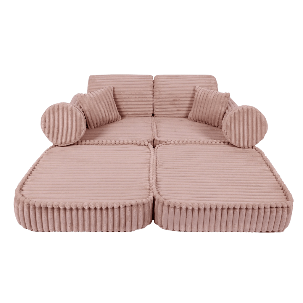 Canapé Medium Modular Sofa for Kids - Churros Pink en | Decoração Tinitto – Fabrication européenne