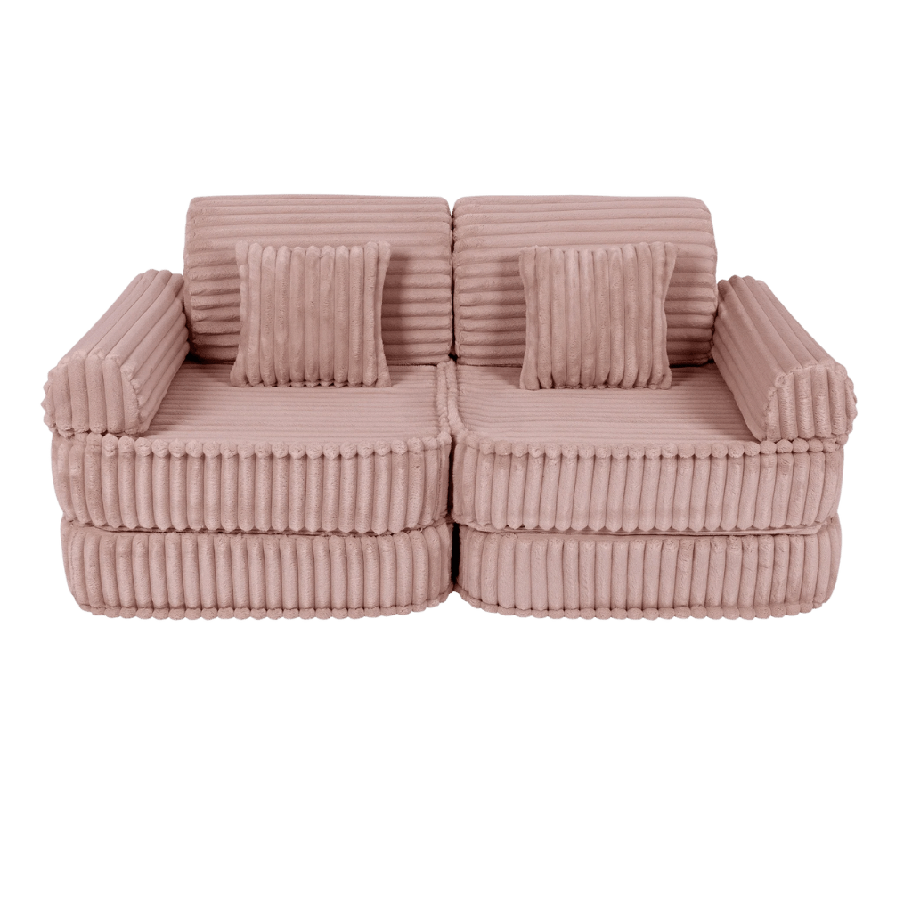 Canapé Medium Modular Sofa for Kids - Churros Pink en | Decoração Tinitto – Fabrication européenne