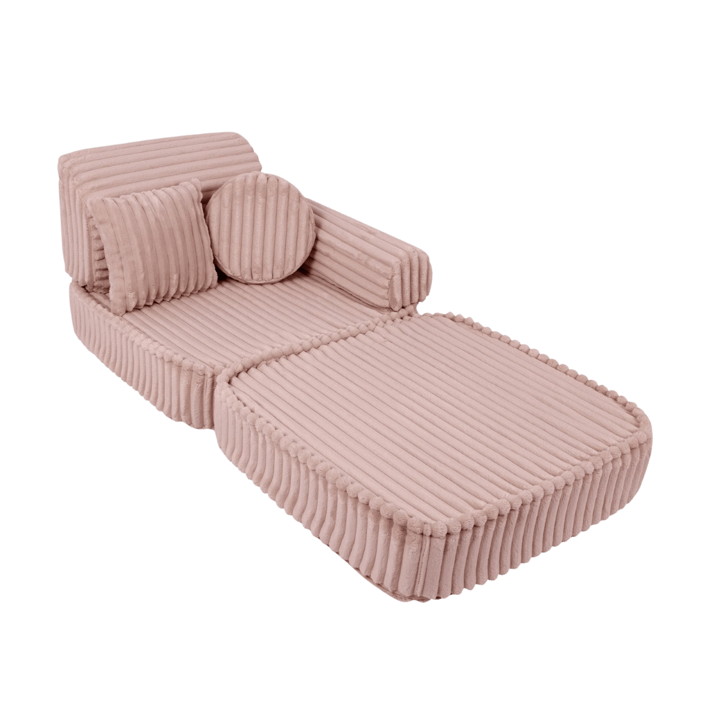 Canapé Medium Modular Sofa for Kids - Churros Pink en | Decoração Tinitto – Fabrication européenne