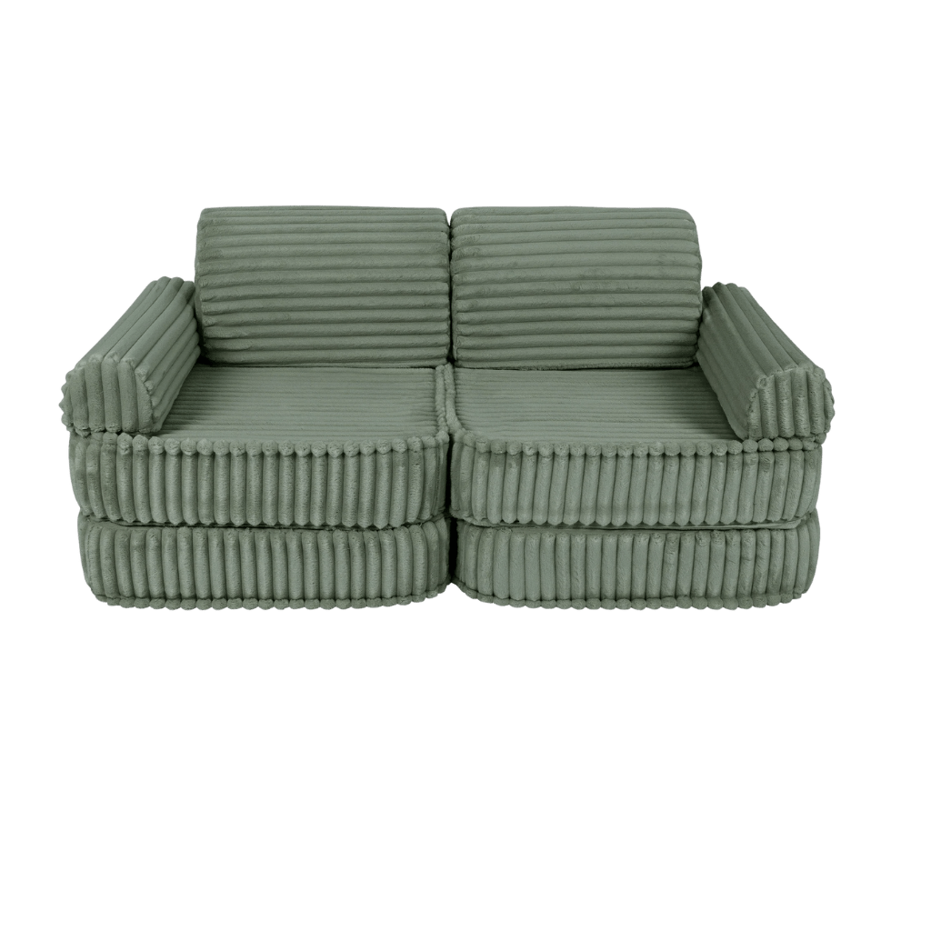 Canapé Medium Modular Sofa for Kids - Churros Sage Green en | Conforto Tinitto – Fabrication européenne