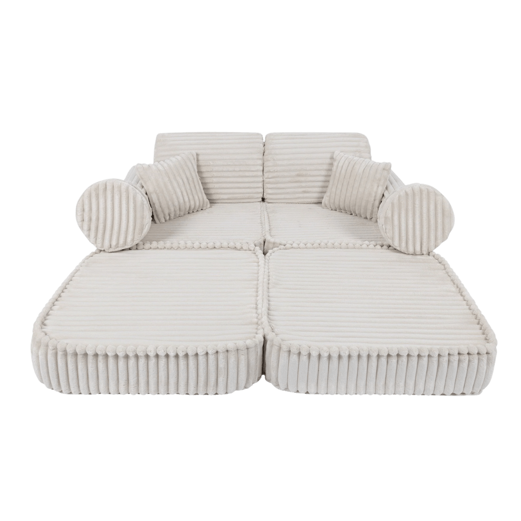 Canapé Medium Modular Sofa for Kids - Churros White en | Decoração Tinitto – Fabrication européenne