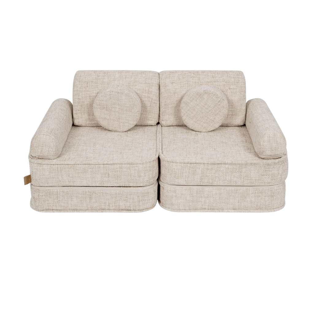 Canapé Medium Modular Sofa for Kids - Tangle Marshmallow Beige en | Decoração Tinitto – Fabrication européenne