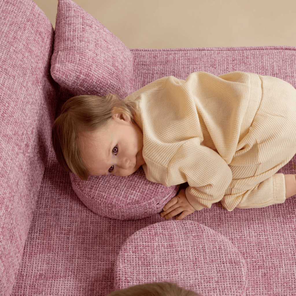 Canapé Medium Modular Sofa for Kids - Tangle Marshmallow Beige en | Decoração Tinitto – Fabrication européenne