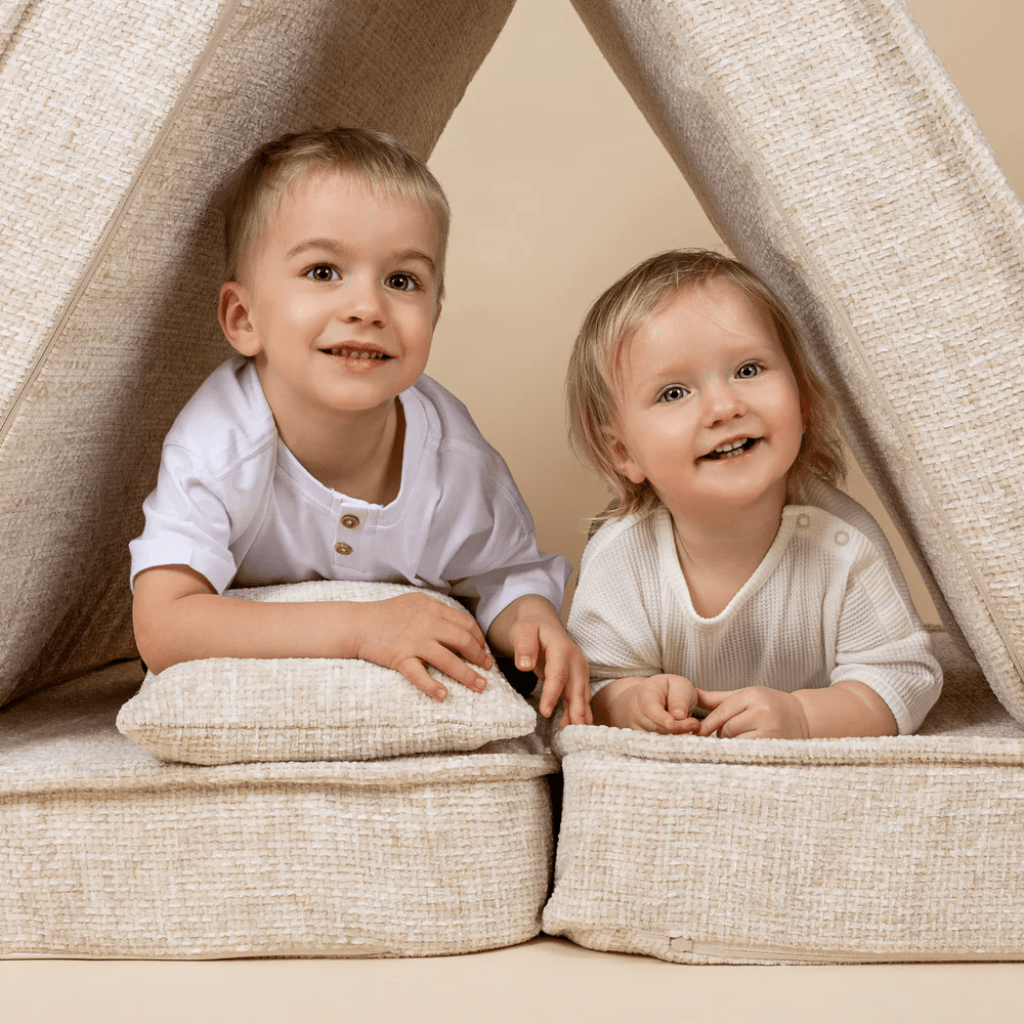 Canapé Medium Modular Sofa for Kids - Tangle Marshmallow Beige en | Decoração Tinitto – Fabrication européenne
