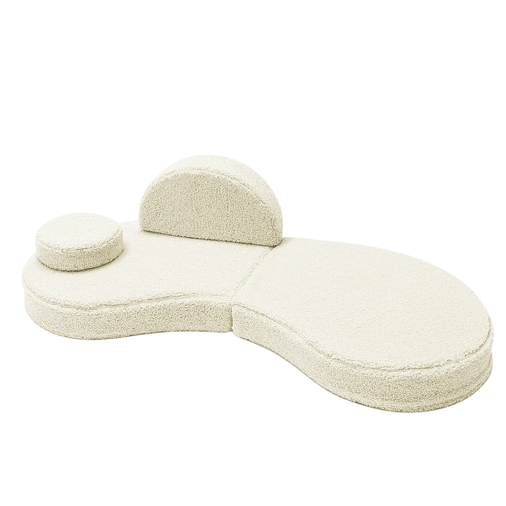 Canapé Modulable Enfant 6 Éléments "Coccolo" - Tissu Doux Cream en | Decoração Tinitto – Fabrication européenne