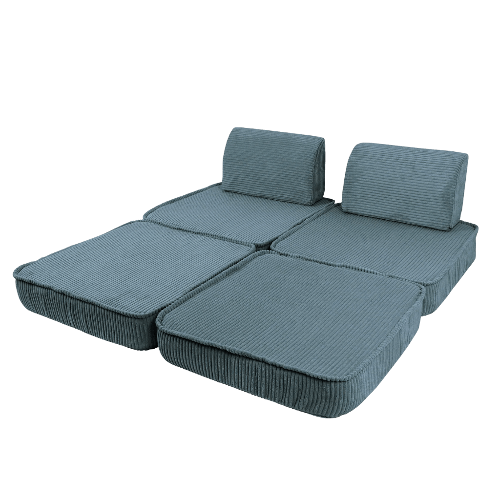 Canapé Modulable Enfant "Basic" 4 Pièces Aesthetic – MeowBaby - Turquoise en | Conforto Tinitto – Fabrication européenne