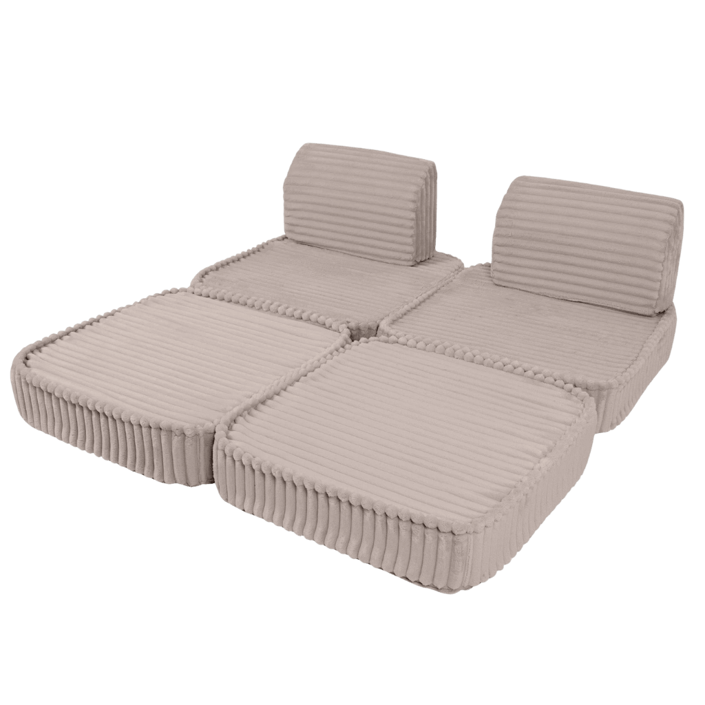 Canapé Modulable Enfant "Basic" 4 Pièces Churros – MeowBaby - Beige en | Conforto Tinitto – Fabrication européenne