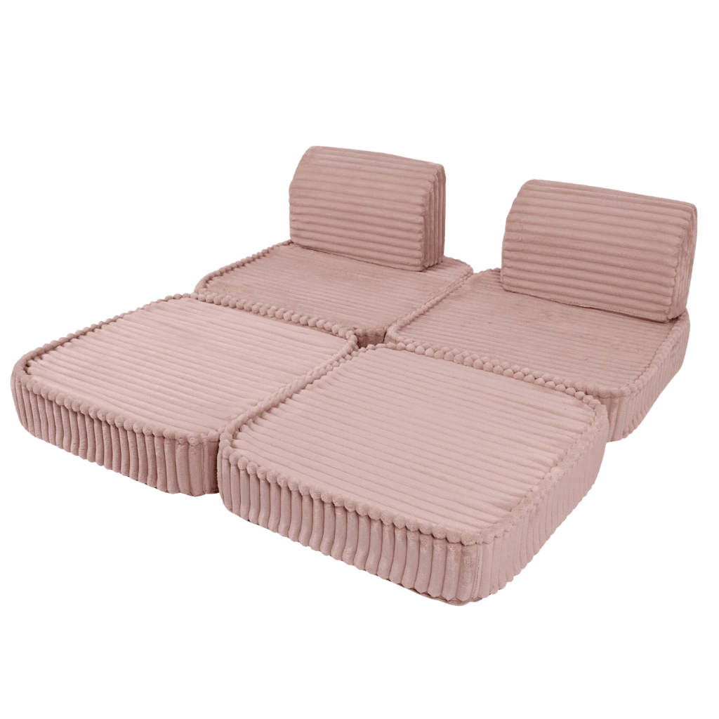 Canapé Modulable Enfant "Basic" 4 Pièces Churros – MeowBaby - Rose en | Conforto Tinitto – Fabrication européenne