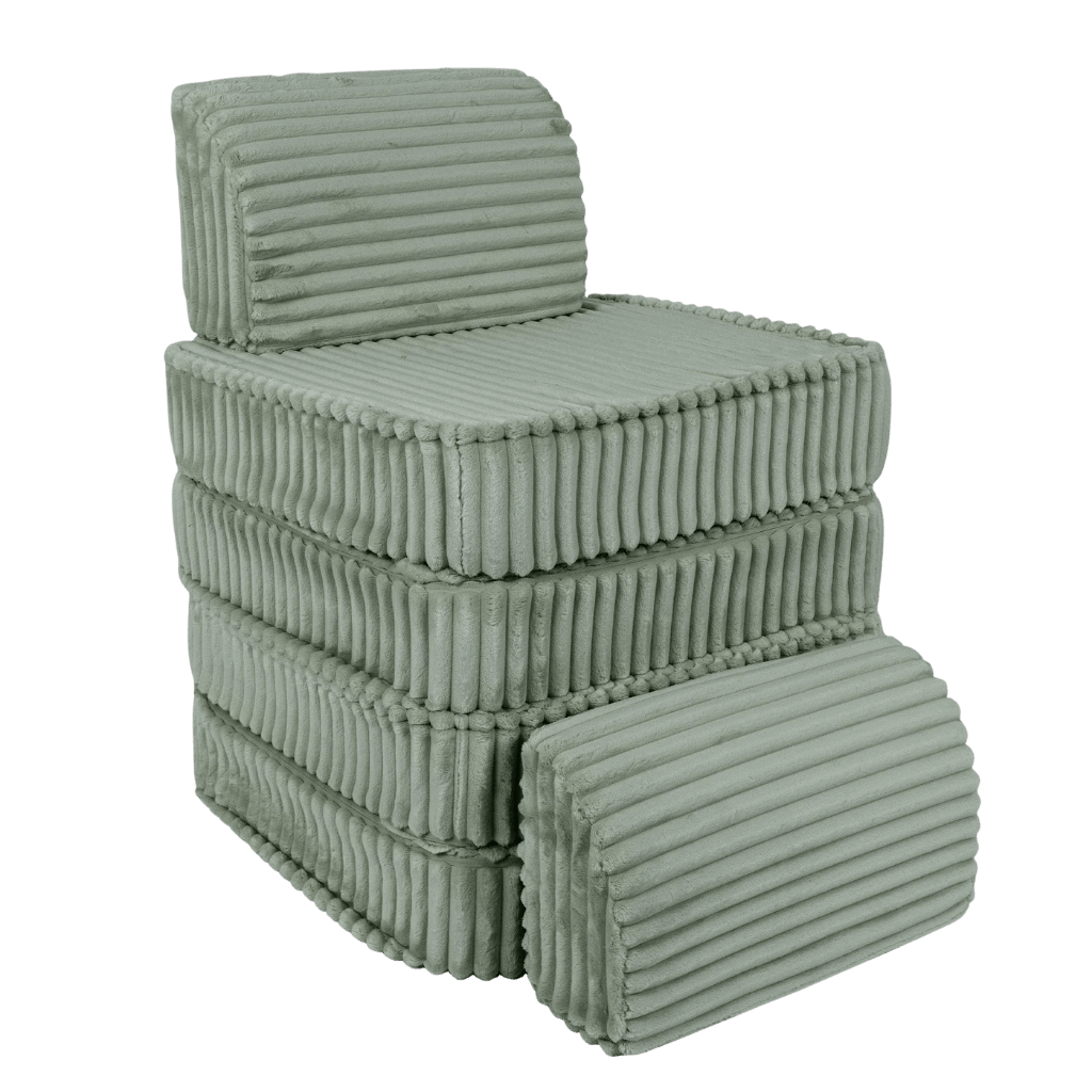 Canapé Modulable Enfant "Basic" 4 Pièces Churros – MeowBaby - Vert sauge en | Conforto Tinitto – Fabrication européenne