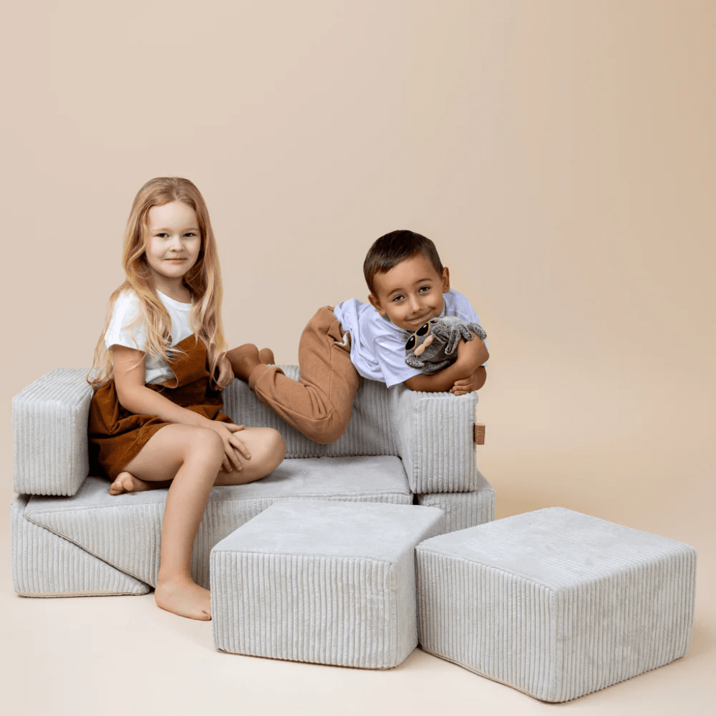 Canapé Modulable Enfant "Bricks" 6 Pièces Aesthetic – MeowBaby - Ecru en | Motricidade Tinitto – Fabrication européenne