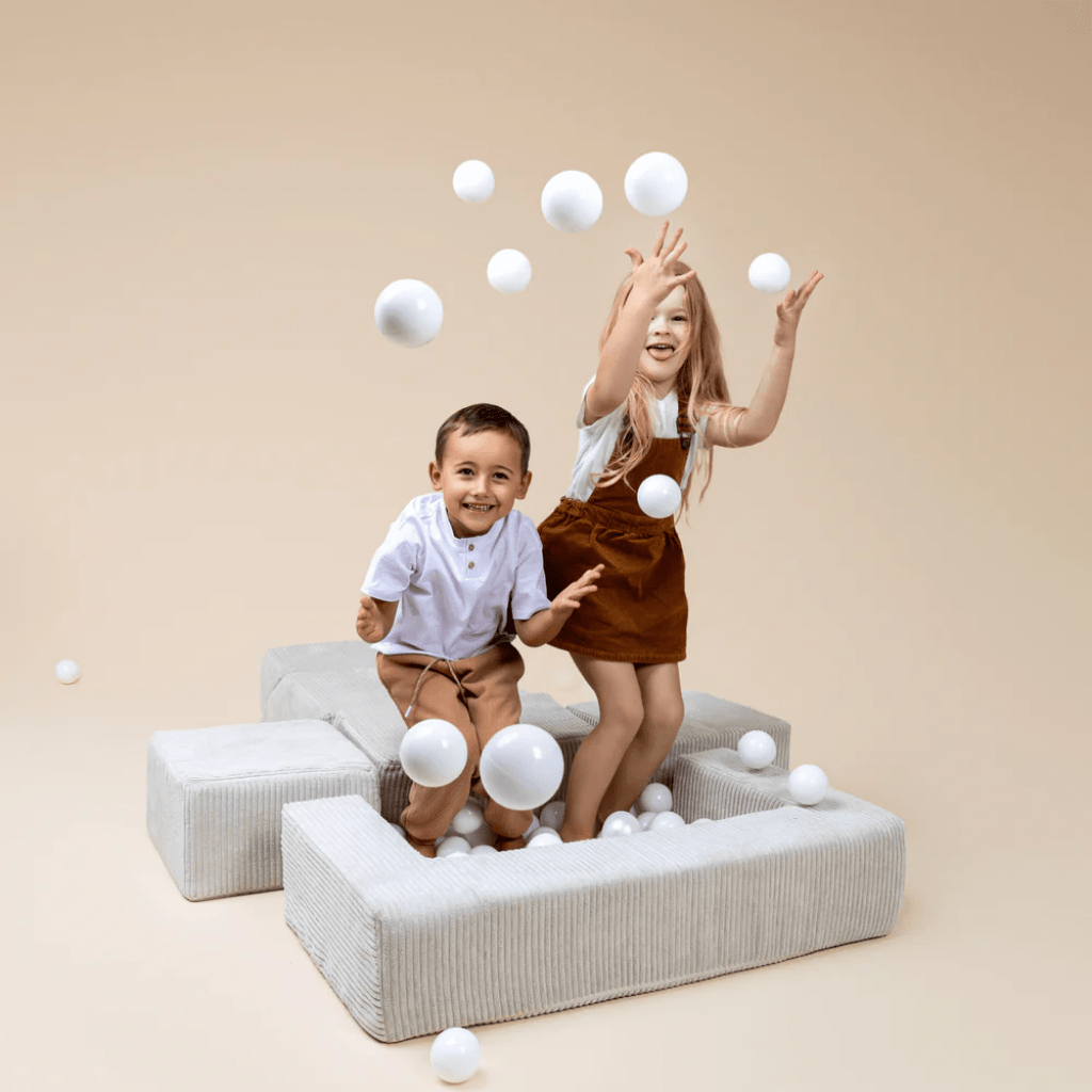 Canapé Modulable Enfant "Bricks" 6 Pièces Aesthetic – MeowBaby - Ecru en | Motricidade Tinitto – Fabrication européenne