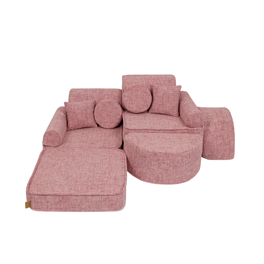 Canapé Modulable Moyen pour Enfants - Tangle Bubblegum Pink en | Decoração Tinitto – Fabrication européenne