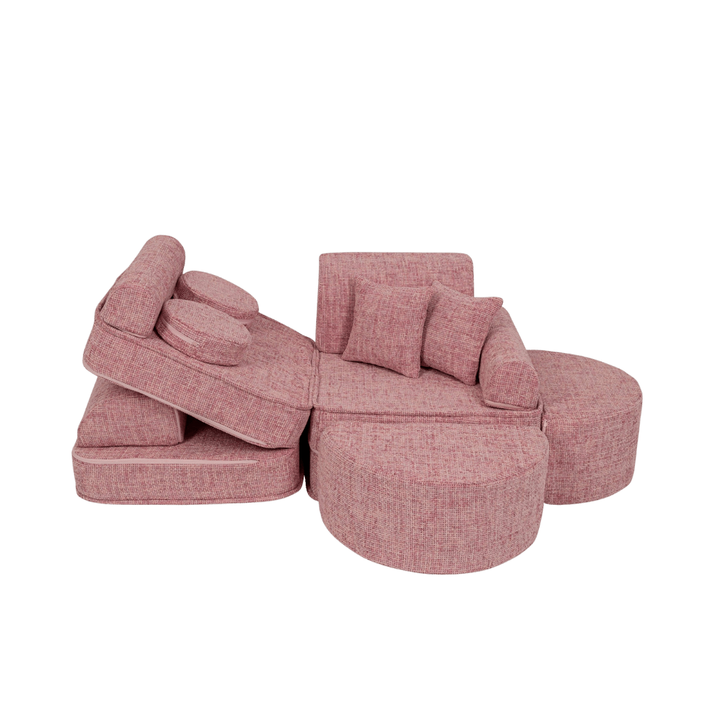 Canapé Modulable Moyen pour Enfants - Tangle Bubblegum Pink en | Decoração Tinitto – Fabrication européenne