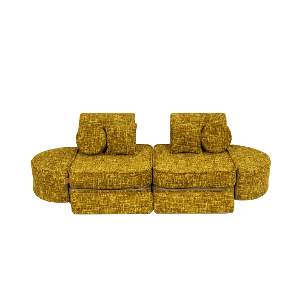 Canapé Modulable Moyen pour Enfants - Tangle Honey Mustard en | Decoração Tinitto – Fabrication européenne