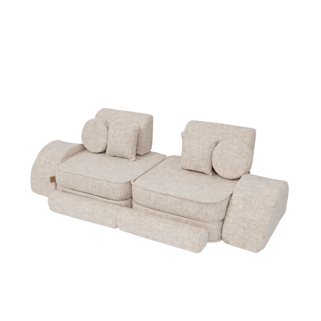 Canapé Modulable Moyen pour Enfants - Tangle Marshmallow Beige en | Decoração Tinitto – Fabrication européenne