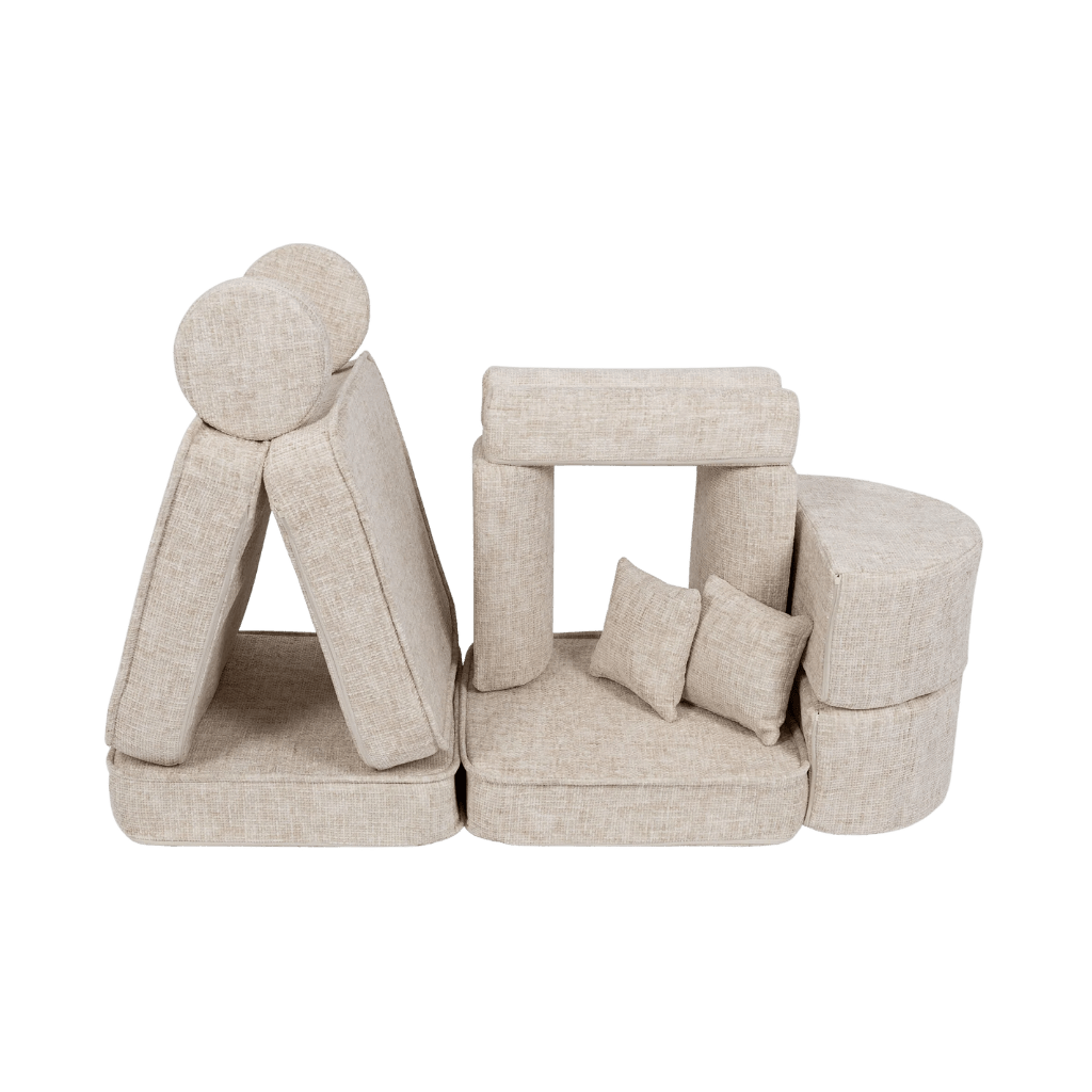 Canapé Modulable Moyen pour Enfants - Tangle Marshmallow Beige en | Decoração Tinitto – Fabrication européenne