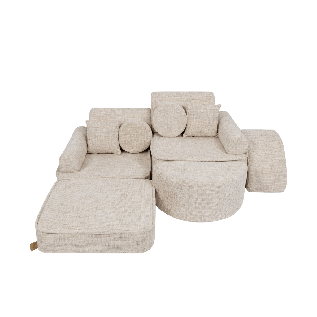Canapé Modulable Moyen pour Enfants - Tangle Marshmallow Beige en | Decoração Tinitto – Fabrication européenne