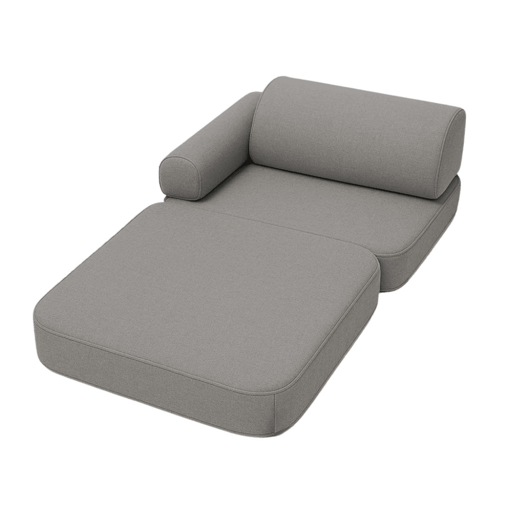 Canapé Outzy Mini Enfant Intérieur/Extérieur en Velours Cotele Taupe Fonce | Decoração Tinitto – Fabrication européenne