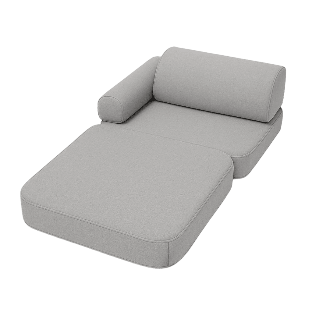 Canapé Outzy Mini Enfant Intérieur/Extérieur en Velours Cotele Taupe Fonce | Decoração Tinitto – Fabrication européenne