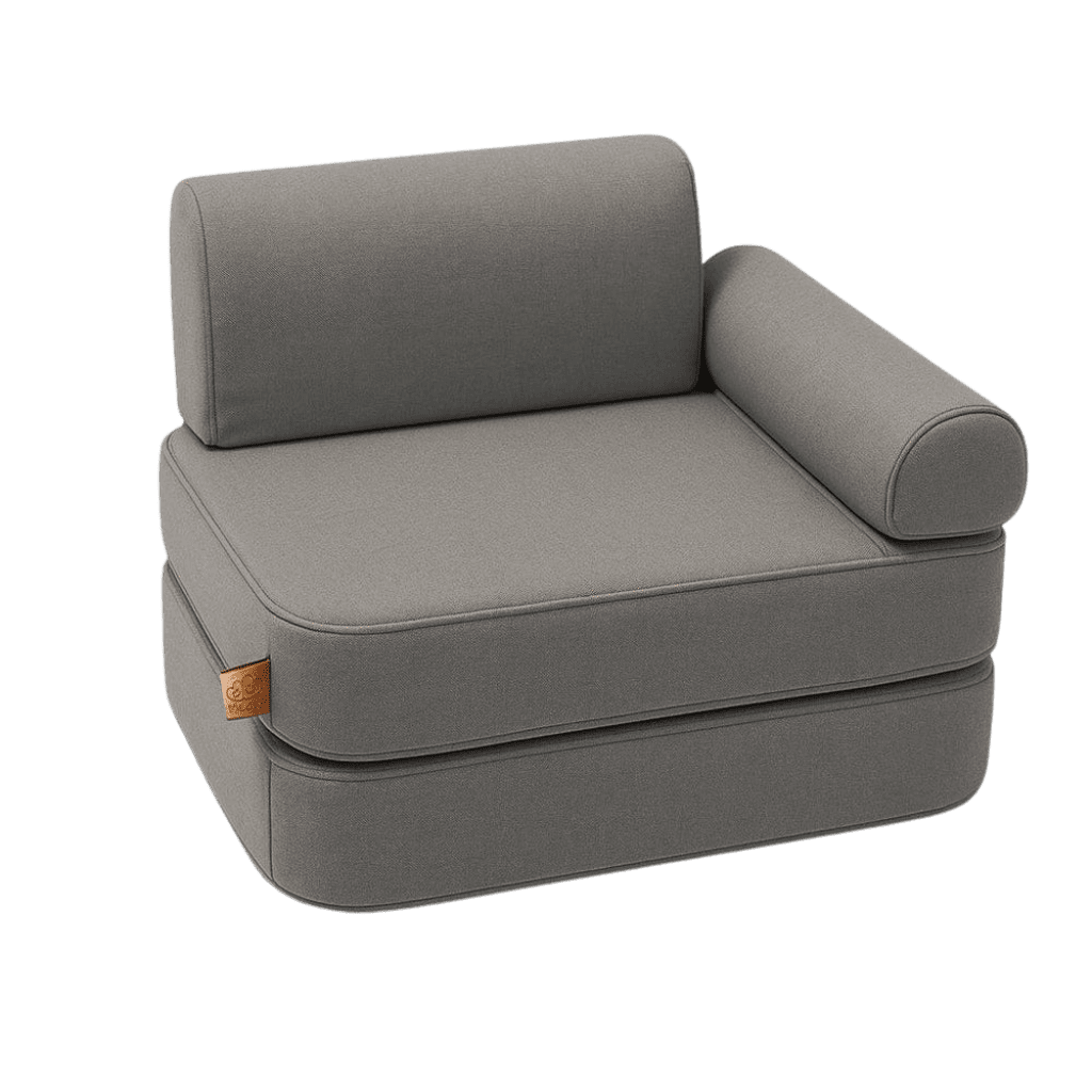 Canapé Outzy Mini Enfant Intérieur/Extérieur en Velours Cotele Taupe Fonce | Decoração Tinitto – Fabrication européenne