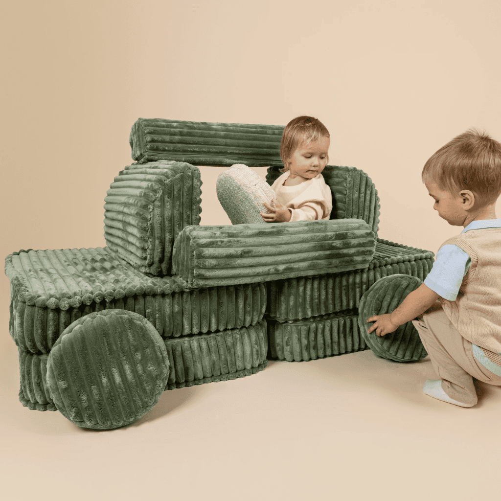 Coccolo - Canapé Modulable Enfant Premium en ForestGreen | Decoração Tinitto – Fabrication européenne
