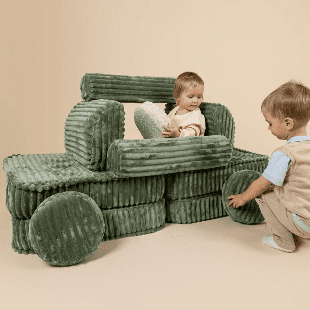 Coccolo - Canapé Modulable Enfant Premium en RosyBrown | Decoração Tinitto – Fabrication européenne