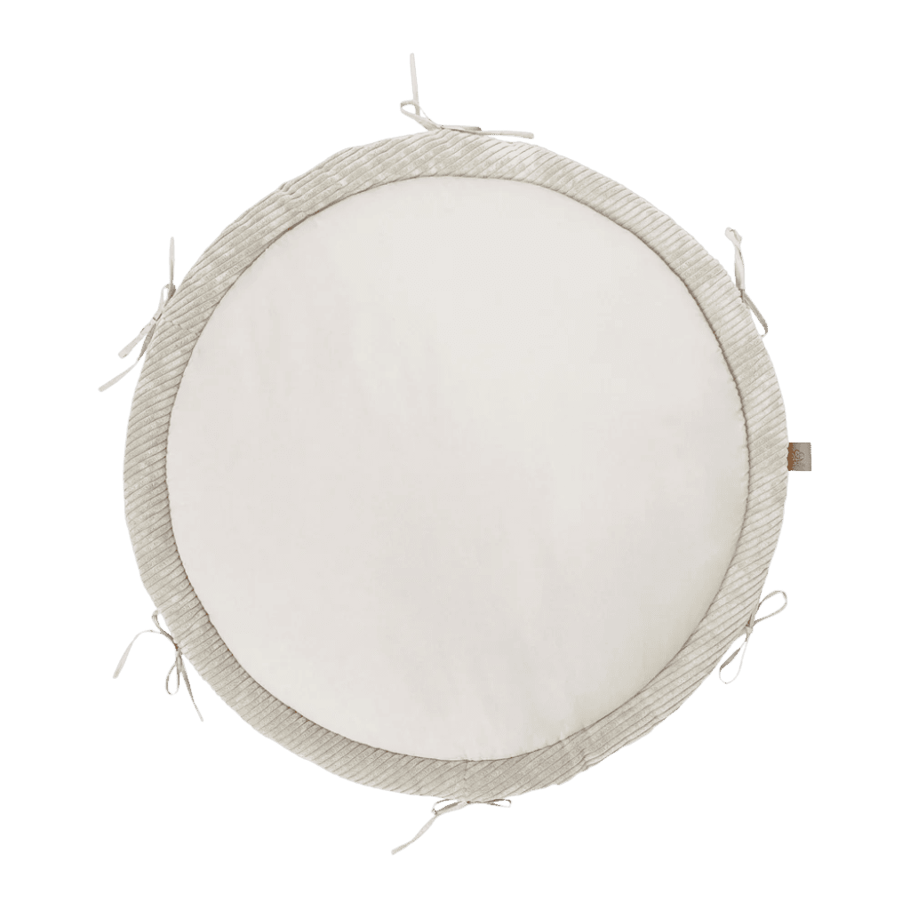 Cocon Bébé Olive 3 - en - 1 – Tapis d’Éveil & Tour de Lit Tressé en DarkGray | Conforto Tinitto – Fabrication européenne