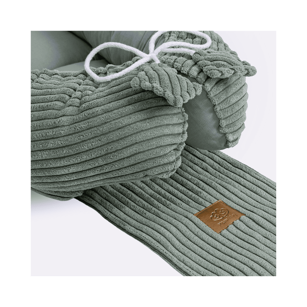Cocon de Sommeil Bébé Luxe - Olive Green en | Conforto Tinitto – Fabrication européenne