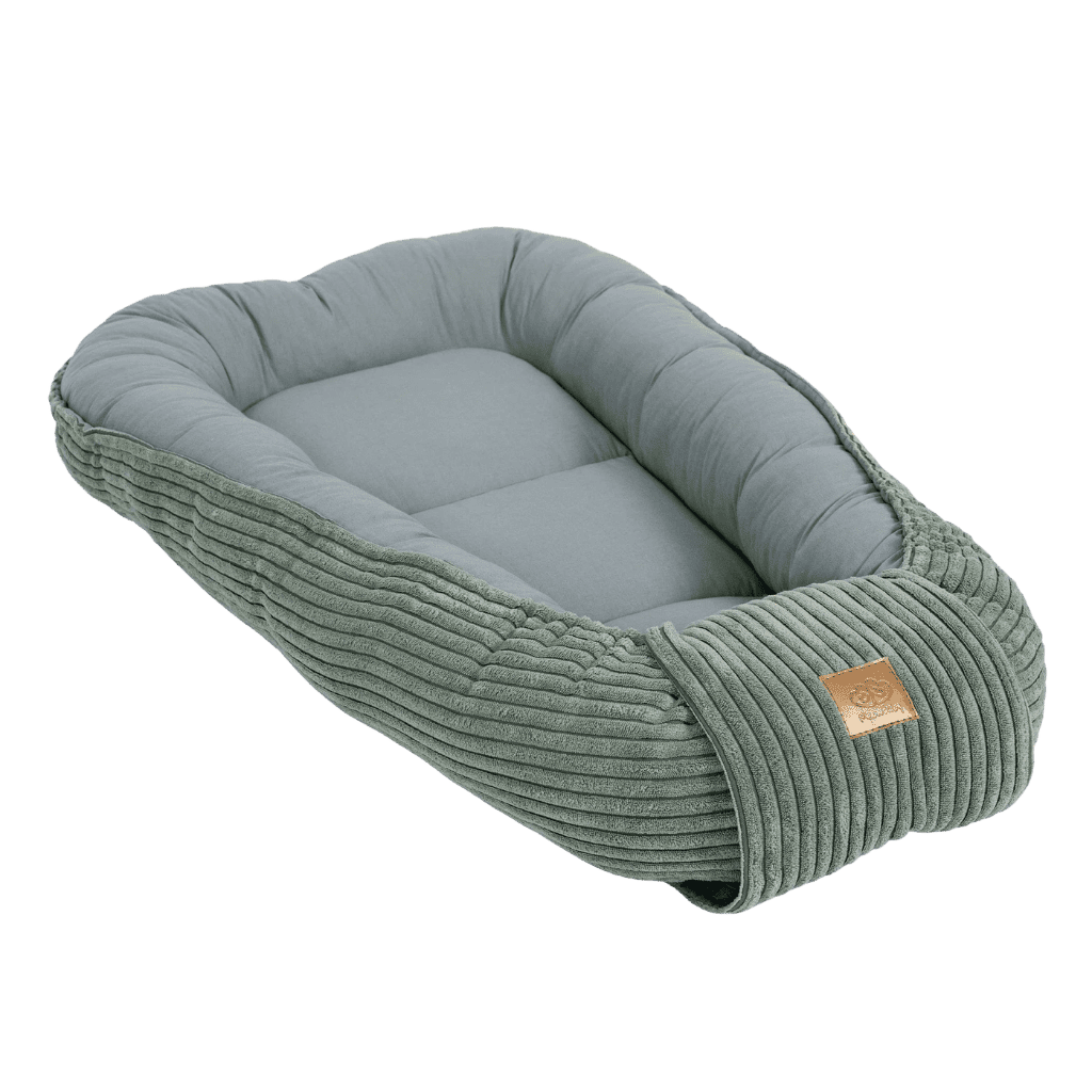 Cocon de Sommeil Bébé Luxe - Olive Green en | Conforto Tinitto – Fabrication européenne