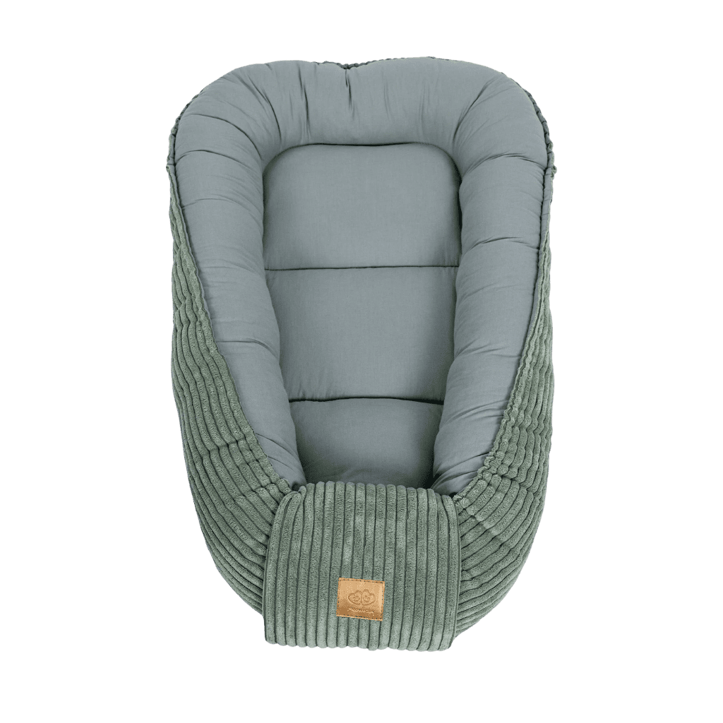 Cocon de Sommeil Bébé Luxe - Olive Green en | Conforto Tinitto – Fabrication européenne