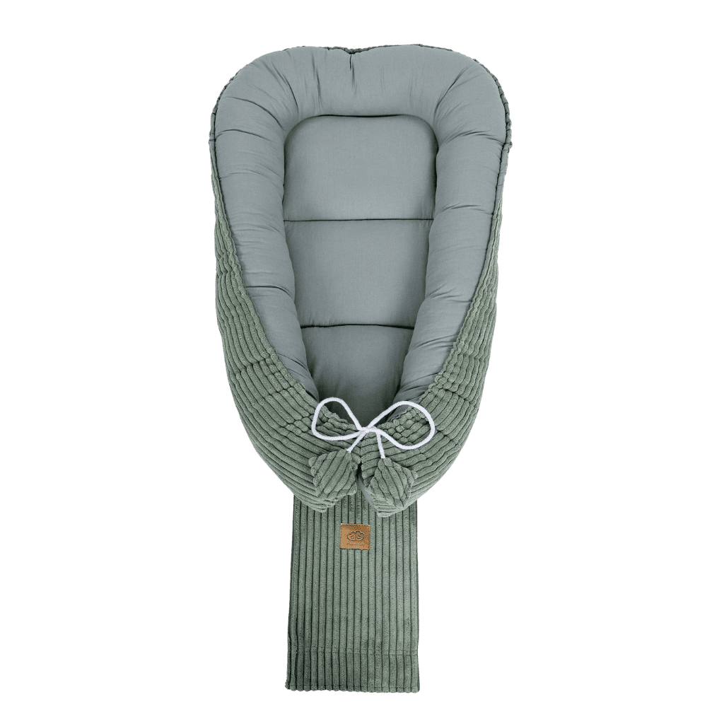 Cocon de Sommeil Bébé Luxe - Olive Green en | Conforto Tinitto – Fabrication européenne