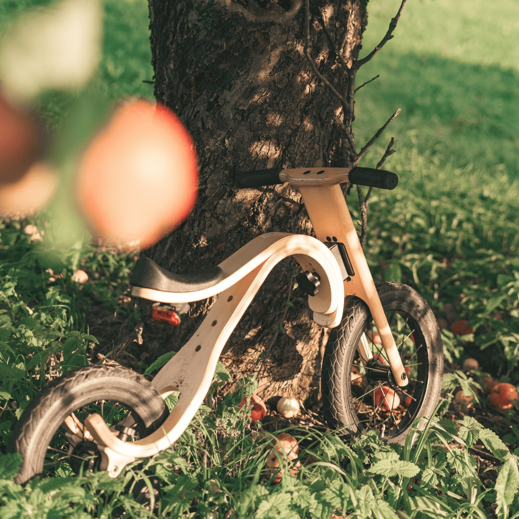 leg&go 3-in-1 Wooden Balance Bike – Lightweight & Durable Children's Bike | Motricidade Tinitto – Made in Europe