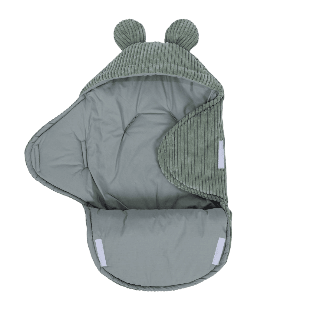 Emmaillotage Ourson Bébé Esthétique en DarkOliveGreen | Conforto Tinitto – Fabrication européenne