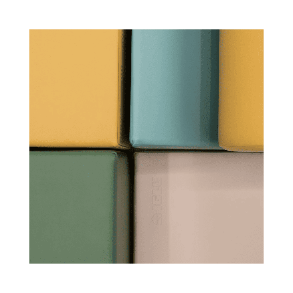 Ensemble de 6 blocs de mousse Soft Play - Pastel Turquoise en | Motricidade Tinitto – Fabrication européenne