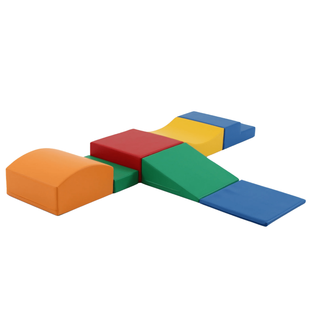 Ensemble de 7 Blocs de Mousse Soft Play - Petit Rampant Rainbow en | Motricidade Tinitto – Fabrication européenne