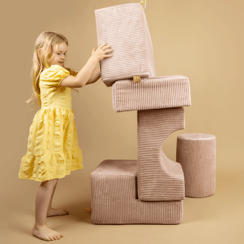 Ensemble de Jeu avec Piscine à Balles - Turquoise & White Pearl en | Motricidade Tinitto – Fabrication européenne