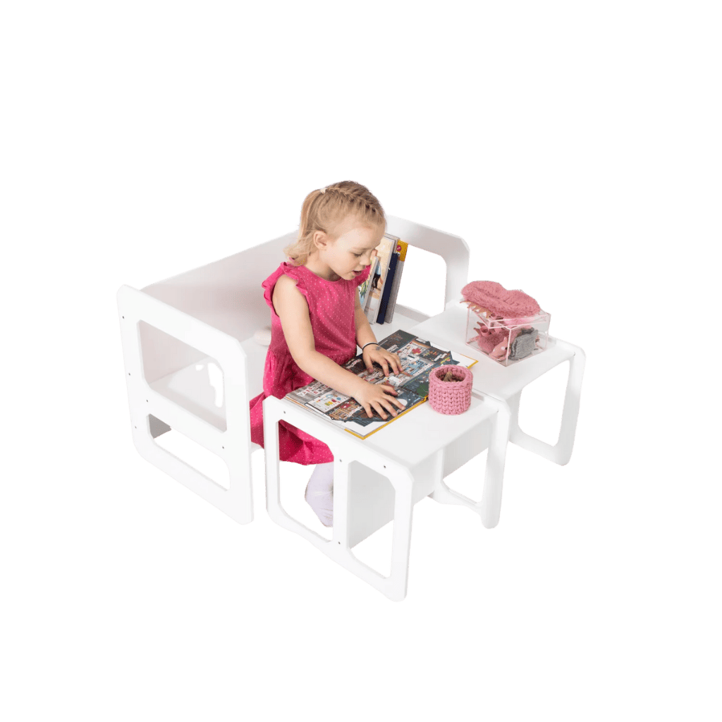 Montessori Weaning Table and Chair Set - 2 Lacquered Chairs | Decoração Tinitto – Made in Europe