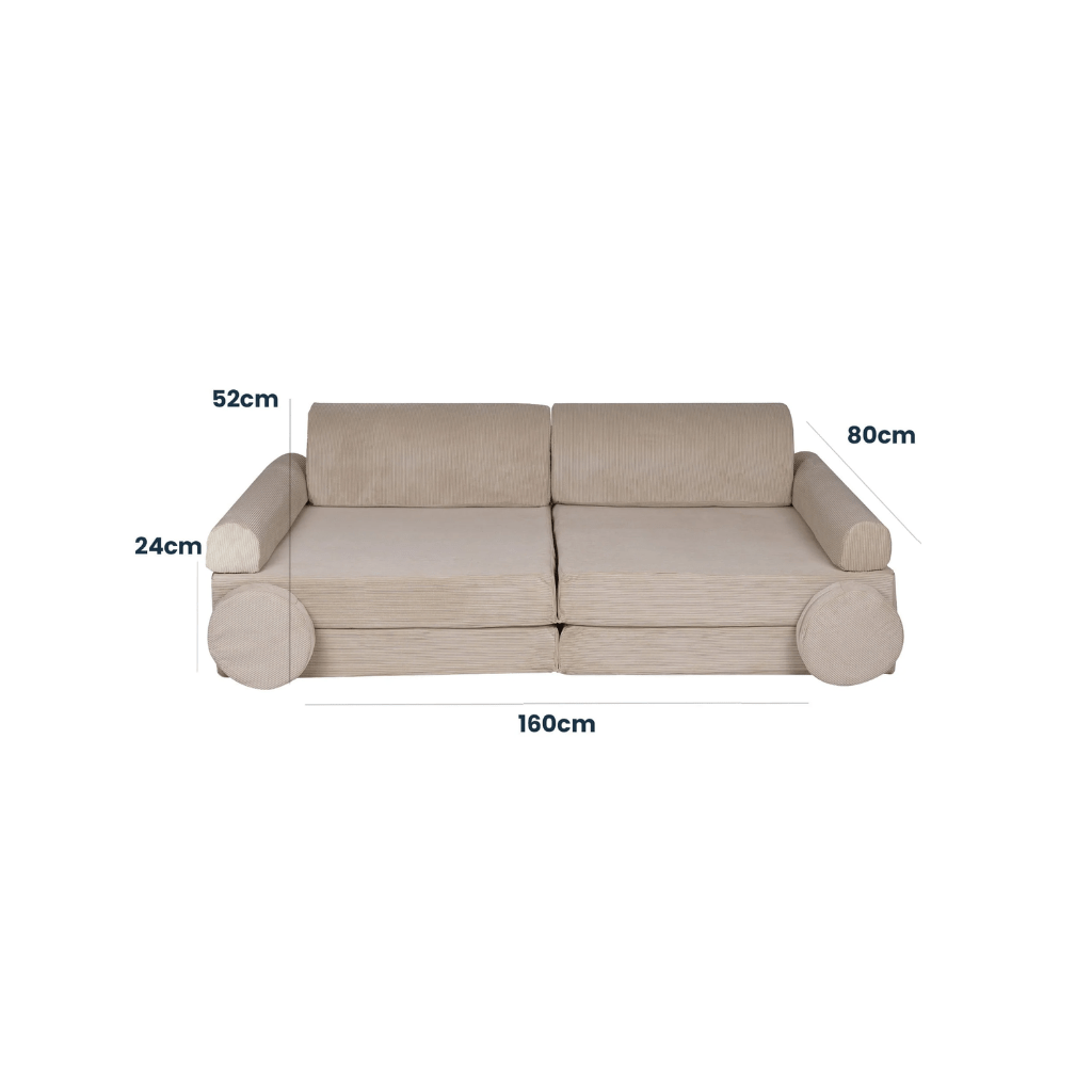 Divano grande Slimcord Premium - Ecru in | Decoração Tinitto – Produzione europea