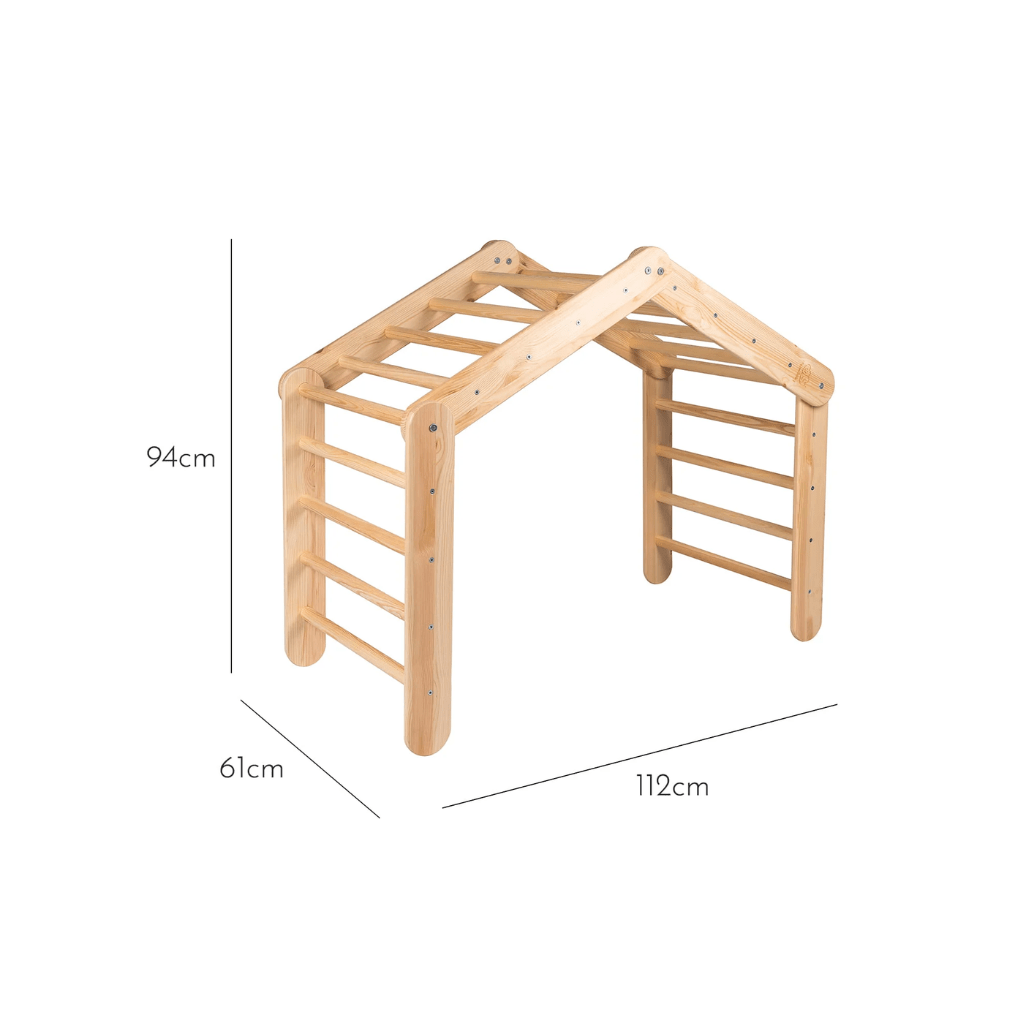 Grande Échelle Pikler en Bois - Bois Naturel en | Motricidade Tinitto – Fabrication européenne